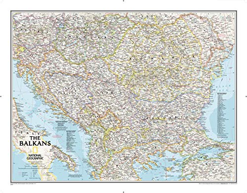 Balkans Reference Map, laminiert: NATIONAL Geographic Länder & Regionen von National Geographic