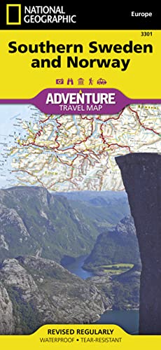 Süd-Schweden und Norwegen: NATIONAL GEOGRAPHIC Adventure Maps: Sehenswürdigkeiten mit Naturschutzgebieten und historischen Attraktionen von National Geographic
