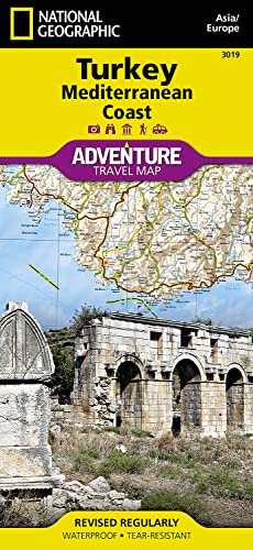 Turkey: Mediterranean Coast: Waterproof, tear-resistant (National Geographic Adventure Map, Band 3019) von National Geographic