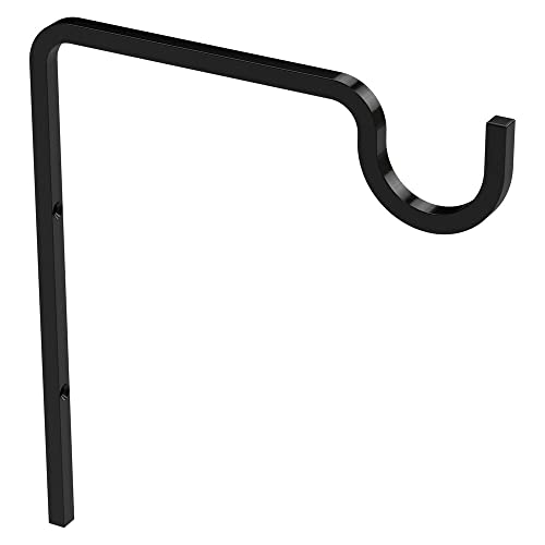 National Hardware N275-507 Verlängerter Wandhaken, 22,9 cm, Schwarz von National Hardware