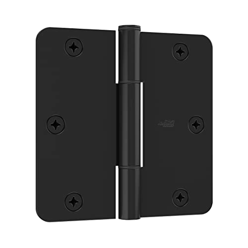 National Hardware Squeak Guard Hinges 1/4 In. Radius Round Corner 3-Pack in Matte Black von National Hardware