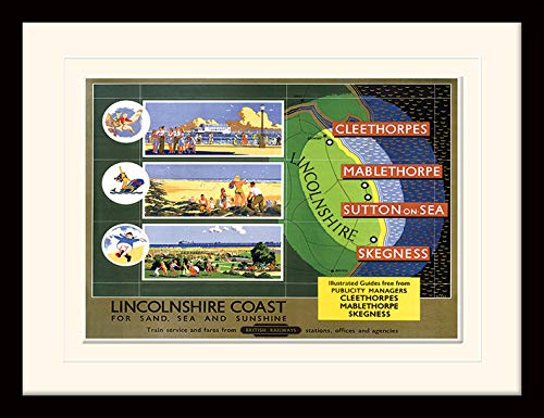 National Railway Museum gerahmtes Poster + Passepartout - Lincolnshire (Coast by F Donald Blake) von National Railway Museum