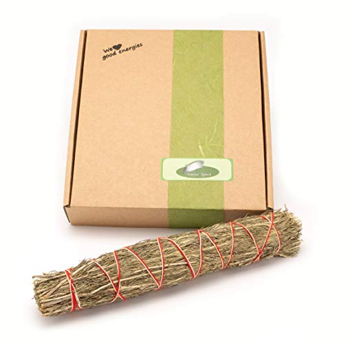 Native Spirit SAGE-Brush Smudge-Stick XL 7-8 inch Duftend Grün und Aromatisch, handgebündelt direkt aus Kalifornien von Native Spirit