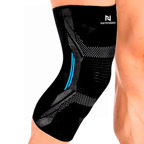 NativoDex Kniebandage - Kompressionsbandage für Männer und Damen, Anti-Rutsch- Kniestütze für Sport, Knieschmerzen, Meniskusriss, ACL, Arthrose – Medizinischer Knieschoner NativoDex Kniebandage - Kompressionsbandage für Männer und Damen, Anti-Rutsch- Kniestütze für Sport, Knieschmerzen, Meniskusriss, ACL, Arthrose – Medizinischer Knieschoner von NativoDex