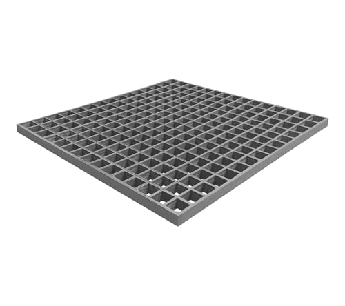 NATOTELA 600x600x38mm Glasfasergitter GFK Gitterrost grau Abflussrost mit MW: 38/38mm Feuchtigkeitsbeständig GFRP Einlaufrost für Industrieparks wie Autowaschbecken Lager und Chemiewerke NATOTELA 600x600x38mm Glasfasergitter GFK Gitterrost grau Abflussrost mit MW: 38/38mm Feuchtigkeitsbeständig GFRP Einlaufrost für Industrieparks wie Autowaschbecken Lager und Chemiewerke von Natotela