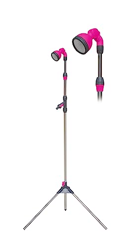 Natrain Gartendusche, pink, 14 x 12,5 x 86 cm, Giraffe Colors von Natrain