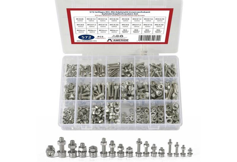 Natsen Schrauben-Set, (572 St), Schrauben von Natsen