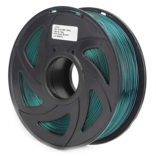 1,75 mm 1 kg 3D-Drucker-Filament, transparent, grün, 3D-Druckmaterial, sauber gewickelt, PLa Meta, langes Filament-Bündel, 3D-Drucker-Zubehör für die Heimdekoration von Natudeco