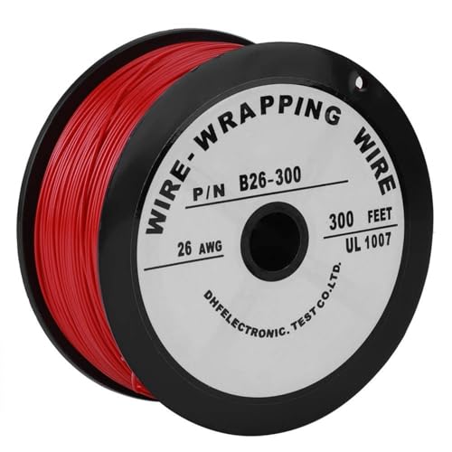 100 M Elektrodraht Kabel Drahtseil Drahtschneider Abisolierzange Faser Hochtemperaturbeständige Drahtseilleitung Für UL1007 26AWG Elektronische Geräte von Natudeco