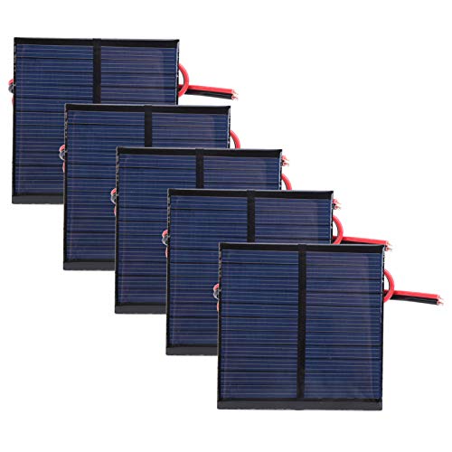 5 Stück Solar-Polysilizium-Epoxy-Ladegerät-Modul DC5.5V Solar Power Generation Ladegeräte Board 0.6W DIY Polysilicium Power Equipment mit 30 cm Kabel 65 x 65 mm 5 Stück Solar-Polysilizium-Epoxy-Ladegerät-Modul DC5.5V Solar Power Generation Ladegeräte Board 0.6W DIY Polysilicium Power Equipment mit 30 cm Kabel 65 x 65 mm von Natudeco