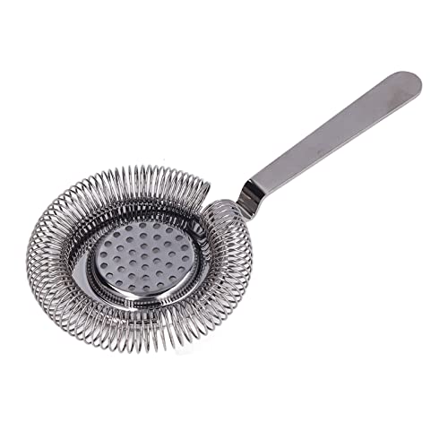 Cocktail Sieb Edelstahl Barsieb Feinfilterung Cocktailshaker Colander Strainer Stainless Passend auf alle Shaker Hochwertiges Barzubehör Bar Trainer für Bartending Restaurant Party von Natudeco
