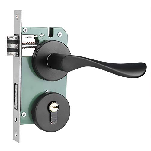 Eingangshebel Türgriff Set Haushalt Keyed Locking Türgriff Space Aluminium Schlafzimmer Türschloss Schloss Ersatzteile von Natudeco