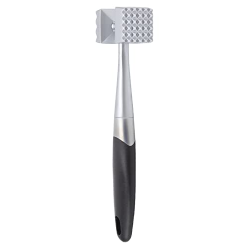 Fleischklopfer Fleischhammer Doppelseitiger Fleischklopfer aus Zinklegierung Gummigriff Balance Design Steak Hähnchen Fisch Fleischhammer von Natudeco