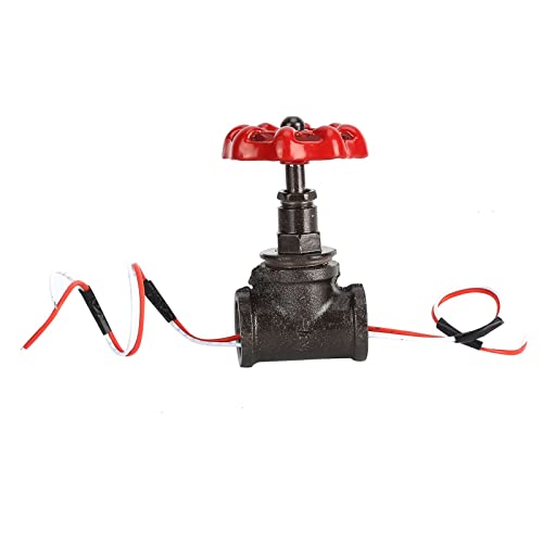 G1/2" Absperrventil Lichtschalter Tischrohrlampe Schalter Retro Steampunk Stil für Wasserpfeife Vintage Lampe Hauskorridore von Natudeco