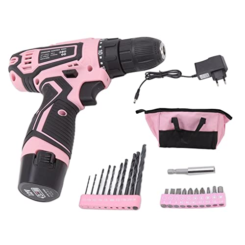 NATUDECO 12V Elektrischer kabelloser Kraftbohrer Mini Handheld Power Drill Tool wiederaufladbare kabellose Kompaktschraubendreher Wireless Fahrer Handwerkzeuge für Zuhause von Natudeco