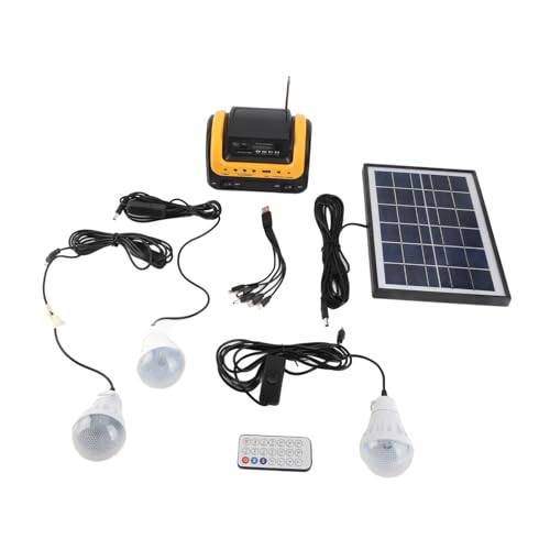 NATUDECO Solar Power Generator Tragbares Solar-Backup-Station 5000mAh wiederaufladbares Batterie-Sonnenstrom-Strom mit Solarpanel Digitale Display für Camping-Notfall von Natudeco