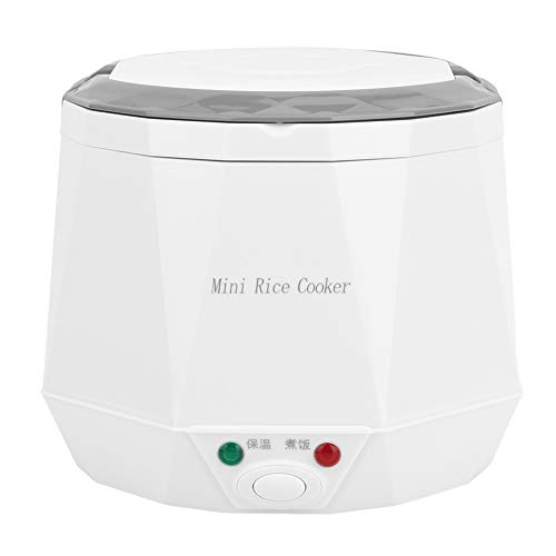 Natudeco 1,6 L Elektrischer Reiskocher, 12 V Reisdampfer, Elektrischer Reiskocher, Multifunktions-Auto-Reiskocher Mit Kleiner Dampfplatte Zum Kochen Und Warmhalten von Natudeco