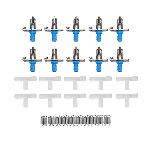 Natudeco 10pcs Kaninchen-Trinknippel, automatische Tränke, Trinkwasser-Futterwerkzeug, Doppel-Hängefedern für Kleintierkäfige von Natudeco