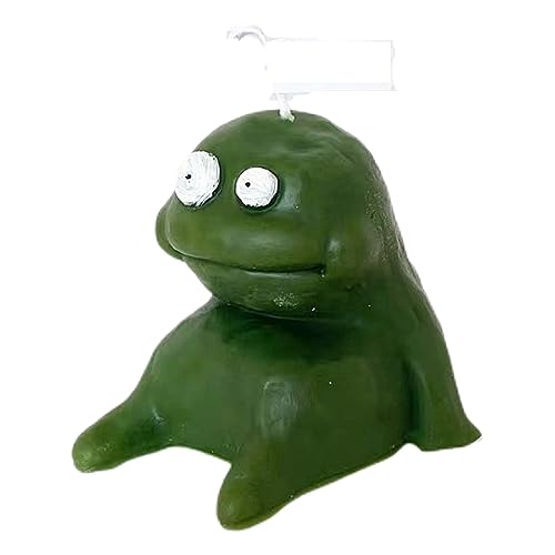 Natudeco Cartoon-Kerzen, Duftende Tonmann-Kerze, Cartoon-Figur-Kerze, Lustige Hässliche Süße Kerze Für Souvenirs, Party, Zuhause, Küche(Grün) von Natudeco