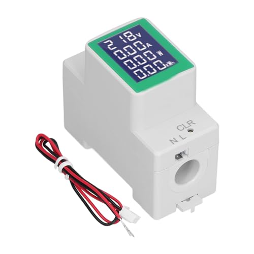 Natudeco Digitaler Stromzähler PZEM-008 Voltmeter Amperemeter 0-100A Digitalanzeige Hutschiene Wechselstromzähler Spannung Stromüberwachung 0-30KW Haushaltsmultimeter Natudeco Digitaler Stromzähler PZEM-008 Voltmeter Amperemeter 0-100A Digitalanzeige Hutschiene Wechselstromzähler Spannung Stromüberwachung 0-30KW Haushaltsmultimeter von Natudeco
