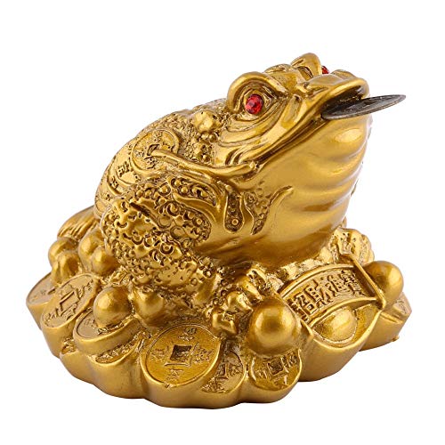 Natudeco Golden Bull Statue Fortune Ornament Tierschmuck Vergoldetes Ornament Desktop Crafts Glücksgeschenk für Schreibtisch Veranda Bücherregal Schrank von Natudeco