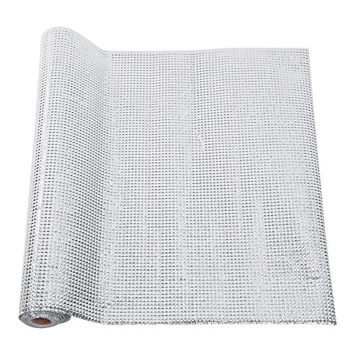 Natudeco Küche Ölfester Aufkleber Aluminium Öl Wärmedämmung Membran Wandschutzfolie Aluminiumfolie Aufkleber für Schränke Schränke 17,7" x 78,7" von Natudeco