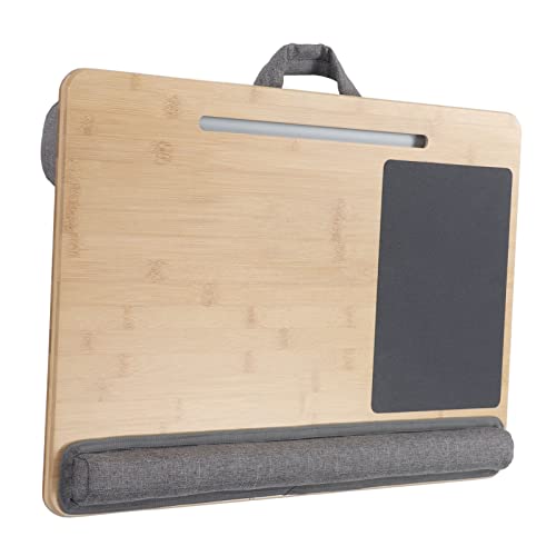 Schoßschreibtisch Multifunktionaler Lap Desk Laptop-Kissen Knietablett Tragbarer Schreibtisch Lapboard Schoßständer Ergonomischer Winkel Leichter Laptop-Tisch Kissen Laptop-Zubehör für Erwachsene von Natudeco