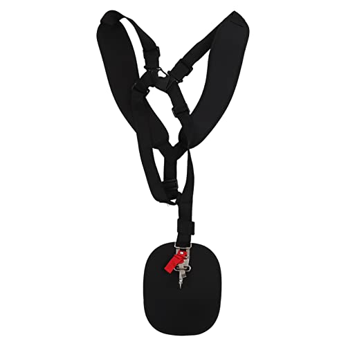 Natudeco Mähgurt mit Schnalle Mähgurt, gepolsterter Schultergurt, Verstellbarer Polyester-Trimmer, Doppelgurt, fest für eine fitte Körperform, Trimmer, Arbeiter, Kettensäge von Natudeco
