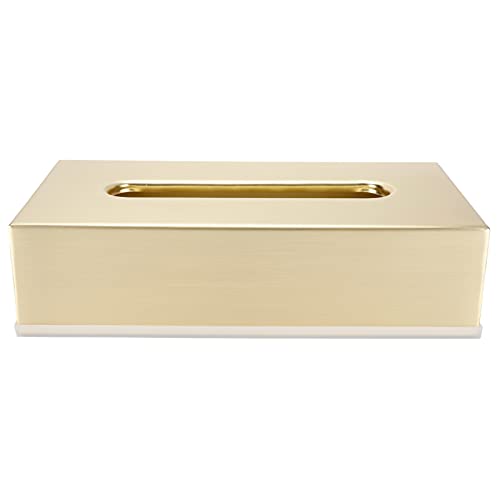 Metall Tissue Box Rechteckig Edelstahl Serviettenhalter Behälter Tissue Aufbewahrungsbox Einfacher Nordischer Stil Heimdekoration Restaurant Dekoration Gold von Natudeco