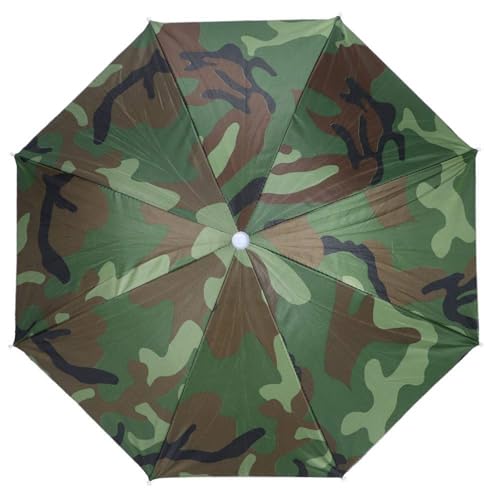 Natudeco Regenschirm Hut Faltbare Camouflage Regenschirme Angeln Sonnenhüte Hände frei Für Erwachsene Kinder Gebraucht Golf Gartenarbeit Sonnenschirm Outdoor Camping von Natudeco