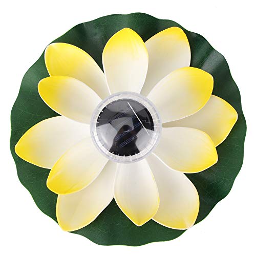 Natudeco Schwimmende Pool-Solarleuchte Lotus Flower Light Pool Dekorative Lichter 7 Farbwechsel wasserdichte Gartenleuchte Für Außenpool Brunnen Und Teich(Gelb) von Natudeco