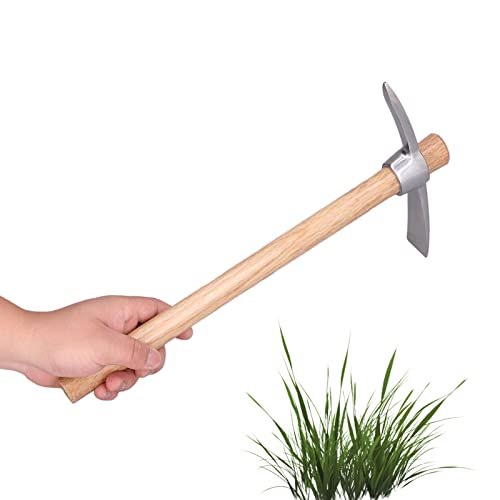 Natudeco Spitzhacke Hacke Handgrubber Zweizweck-Bonsai-Handfräse Edelstahl-Spitzhacke Kurzklauenrechen mit Holzgriff für Bonsai-Gärtnereien Natudeco Spitzhacke Hacke Handgrubber Zweizweck-Bonsai-Handfräse Edelstahl-Spitzhacke Kurzklauenrechen mit Holzgriff für Bonsai-Gärtnereien von Natudeco