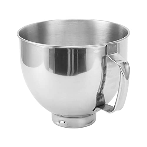 Natudeco Standmixerschüssel Edelstahl-Rührschüssel Mixerschüssel Kitchen Aid-Schüssel Mit Griff Schüsseln Für Standmixer 4,5q 5qt von Natudeco