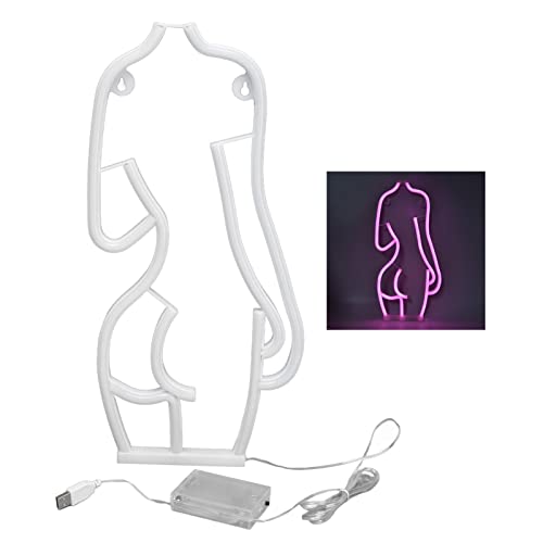 Neon, LED Neon Billboard Ladies Back Neon Body Art Leuchtreklame Personalisierte Neon Neon Wanddekoration Werbewandkunst für Bar KTV Party Zeichen(rosa Licht) von Natudeco