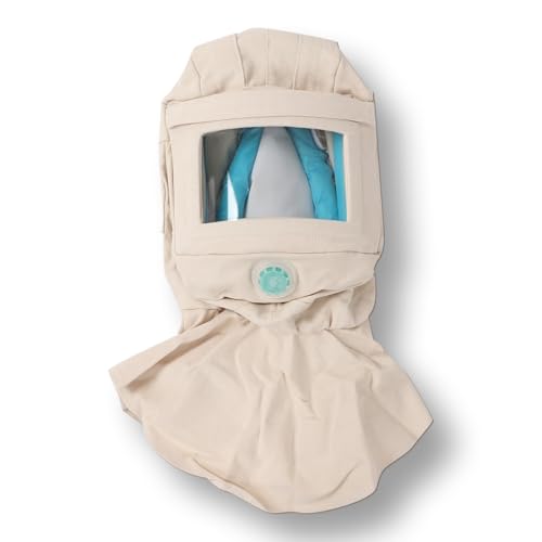 Sandstrahlhaube, Sandstrahlhelm, Kopfschutz, Gesichtsschutz, Atmungsaktive Sandstrahlhaube Sandstrahlschutzhaube Für Industrielles Fabrikpolieren Und Schleifen von Natudeco