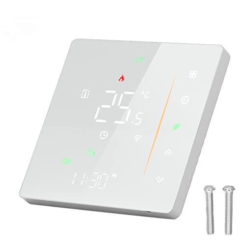 Smart Thermostat WiFi Programmierbare Telefon-App-Steuerung Wasser-Fußbodenheizung Temperaturregler Programmierbarer Thermostat für Tuya AC 95-240 V Weiß Smart Thermostat WiFi Programmierbare Telefon-App-Steuerung Wasser-Fußbodenheizung Temperaturregler Programmierbarer Thermostat für Tuya AC 95-240 V Weiß von Natudeco