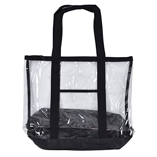 Transparente Strandtasche, wasserdicht, durchsichtig, Tragetasche, Sommer, Reise, Waschtasche, tragbare Aufbewahrung, Badeanzugtasche mit Reißverschluss für Pool, Camping, Picknick, Fitnessstudio, Rei von Natudeco