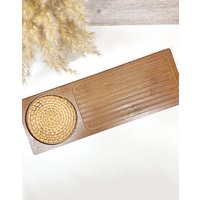 Tee Tablett, Bambus, Rattan von NatuerlichDufte