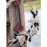 Trockenblumenkranz Diy Set/Goldener Metallring Trockenblumenring Selbst Gestalten Wandkranz Eukalyptusring Türkranz Boho von NatuerlichGestalten