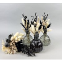 Diy Set Vasen Trockenblumen Schwarz Weiß Tischdeko Diy Set Vasen Trockenblumen Schwarz Weiß Tischdeko von NatuerlichMitStil