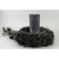 Trockenblumenkranz Karde Naturkranz Schwarz Türkranz Tischkranz Trockenblumenkranz Karde Naturkranz Schwarz Türkranz Tischkranz von NatuerlichMitStil