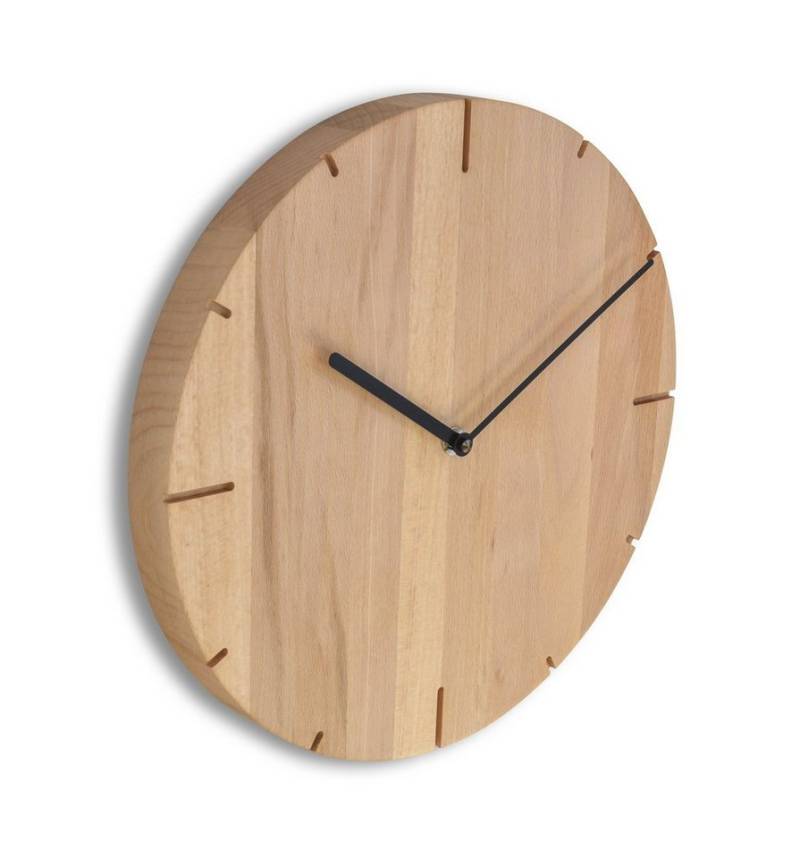 Natuhr Funkwanduhr Natuhr Funk Wanduhr Holz Solide Massivholz puristisch, modern Natuhr Funkwanduhr Natuhr Funk Wanduhr Holz Solide Massivholz puristisch, modern von Natuhr