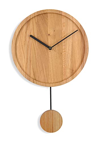 Natuhr Moderne Pendeluhr – Swing Modern – Eiche geölt Holz – Quarz-Uhrwerk Natuhr Moderne Pendeluhr – Swing Modern – Eiche geölt Holz – Quarz-Uhrwerk von Natuhr