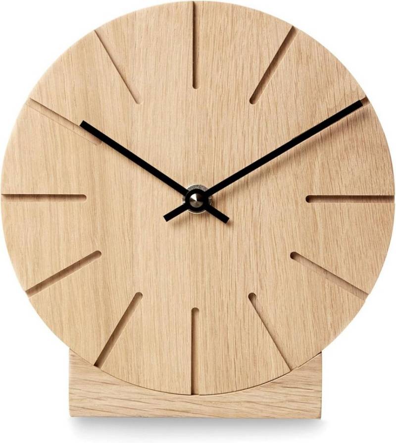 Natuhr Tischuhr Wanduhr / Boom Eiche Massivholz Quarzwerk von Natuhr