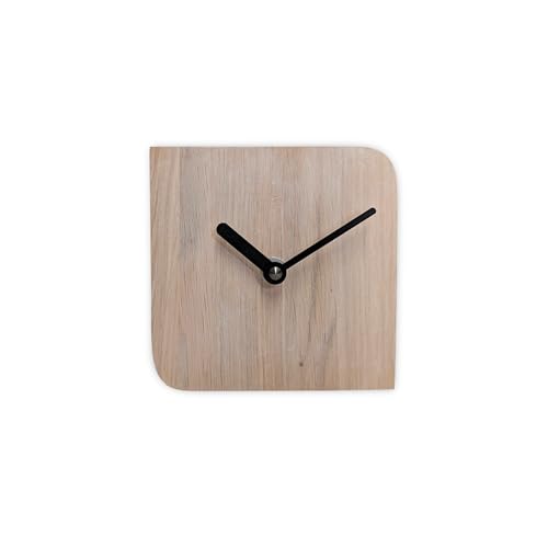 Natuhr Wanduhr Tischuhr - Ührle - Kleine Holzuhr aus massivem Eichenholz im modernen skandinavischen Stil - Eiche gekalkt hell geölt – geräuscharmes Quarz-Uhrwerk Natuhr Wanduhr Tischuhr - Ührle - Kleine Holzuhr aus massivem Eichenholz im modernen skandinavischen Stil - Eiche gekalkt hell geölt – geräuscharmes Quarz-Uhrwerk von Natuhr