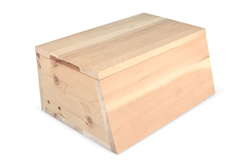 Natuhr großer Brotkasten Brotbox - Brex - Massivholz mit Brot Schneidebrett (Zirbenholz) von Natuhr