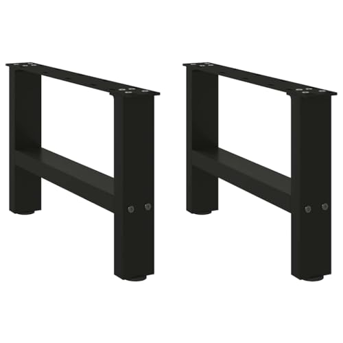 Natulvd 30 cm Tischbeine, kurze Metallbeine, für Küchenarbeitsplatte, Couchtisch, 50 x 30 cm (schwarz) von Natulvd