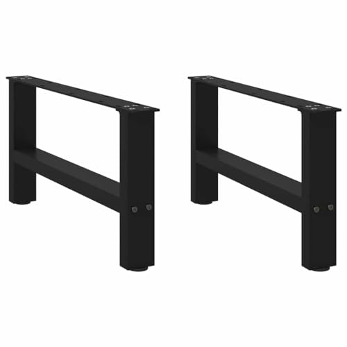 Natulvd 30 cm Tischbeine, kurze Metallbeine, für Küchenarbeitsplatte, Couchtisch, 70 x 30 cm (schwarz) von Natulvd