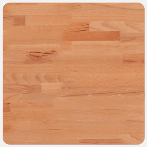 Natulvd 40 x 40 cm Tischplatte Schreibtischplatte – 25 mm dick, für Schreibtische, Esstische und DIY-Möbel, Massivholz, quadratisch (Dunkelbraun) von Natulvd