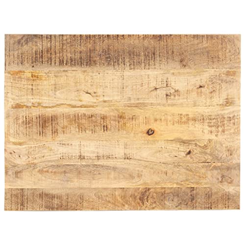 Natulvd 70 x 60 cm rustikale Holz-Tischplatte, rechteckiger Schreibtisch für Esstisch, Couchtisch, DIY-Möbel-Tischplatte, 15 mm dick (Braun) von Natulvd
